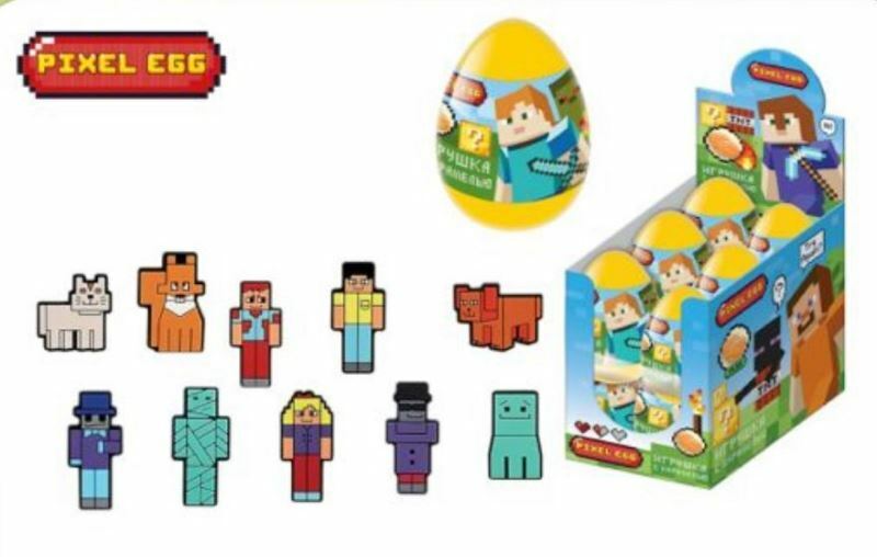 спец КТ/Кар. "PIXEL EGG" в пл. яйце с подар. 10г  12*6бл
