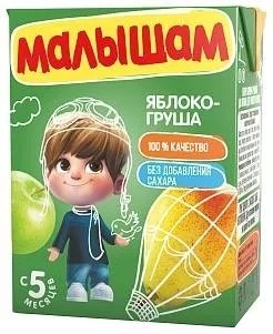 С/ Нектар "Фруто няня" Малышам 0,2 л Яблоко/Груша 1*18 ( Фруто Няня)