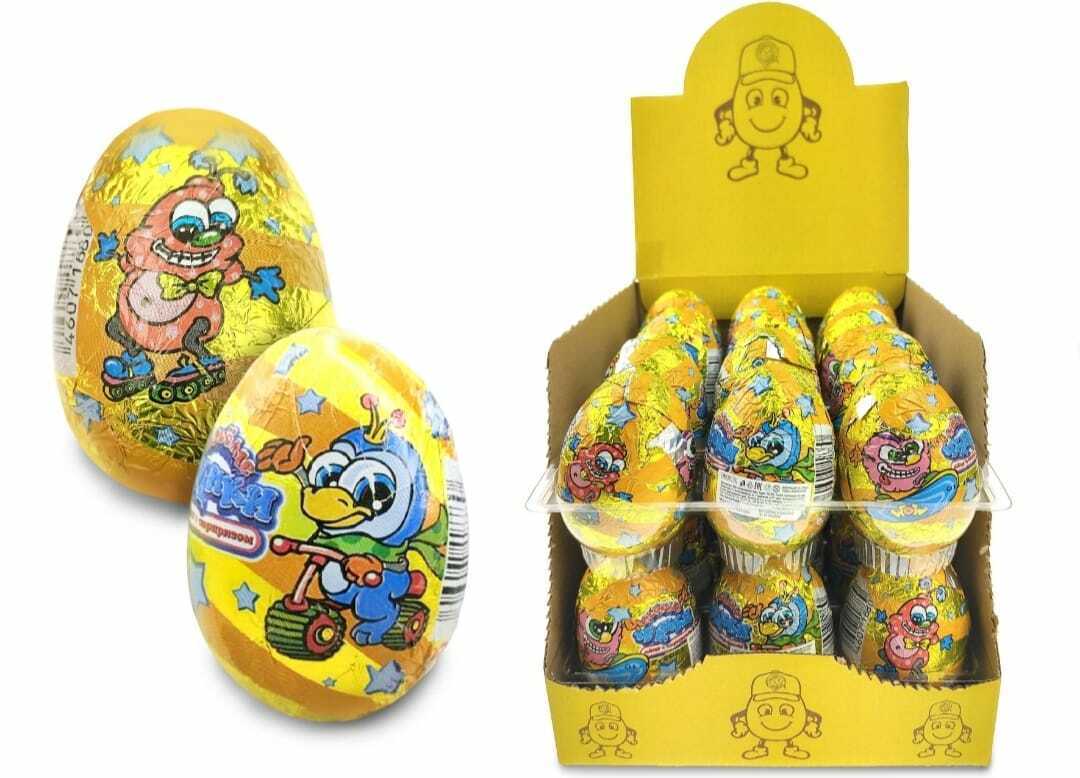 КФТ/ВЕСЁЛЫЕ ЧУДИКИ яйцо с сюрпризом, 20 г. 24*6 бл